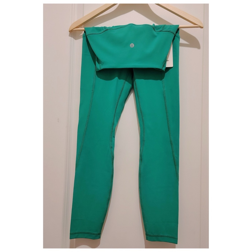 Lululemon Kelly Green Align High Rise Rise Pant with Pockets NWT - Picture 4 of 5